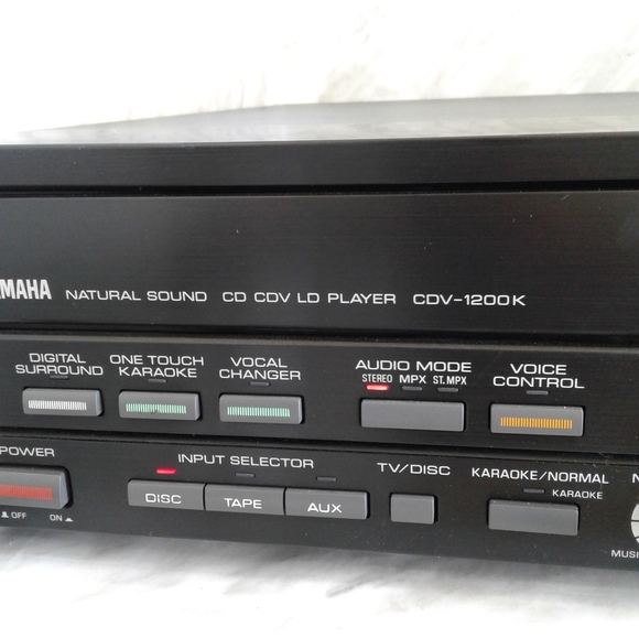 YAMAHA CDV-1200K Natural Sound Laser Disc Karaoke CD CDV LD Player video tested - Picture 7 of 7